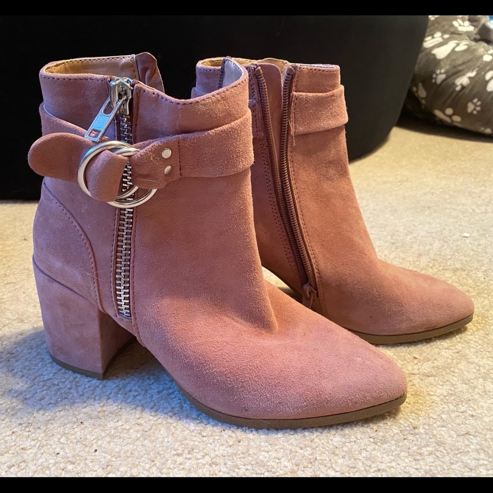 Steve Madden Blush leather booties.
